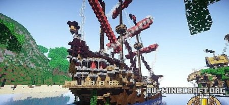  Beautiful Sailship   Minecraft