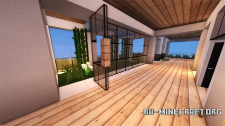  Modern House 28x12  Minecraft