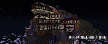  House In a Mountain   Minecraft