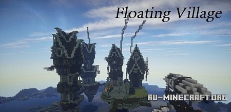  Floating Village   Minecraft