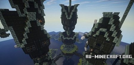  Floating Village   Minecraft