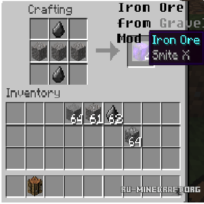  Iron Ore from Gravel  Minecraft 1.8