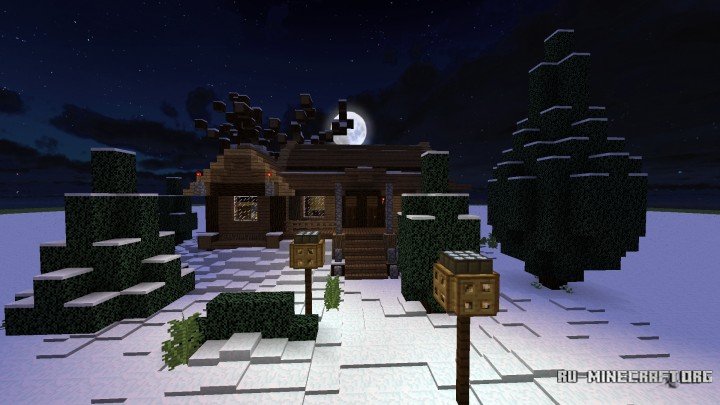 Скачать Карта Minecraft Уютный дом бесплатно