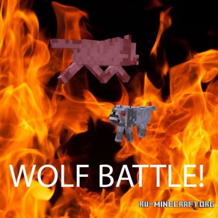  Wolf Battle  Minecraft