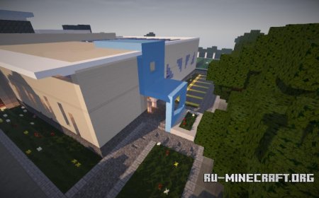  Modern Private School  Minecraft