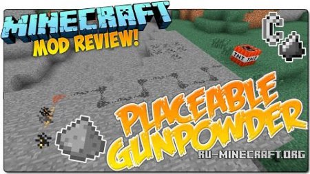  Placeable Gunpowder  Minecraft 1.7.10