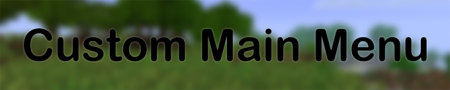  Custom Main Menu  Minecraft 1.8.8