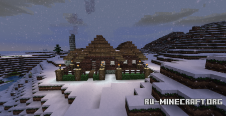  Small Winter Cabin  Minecraft