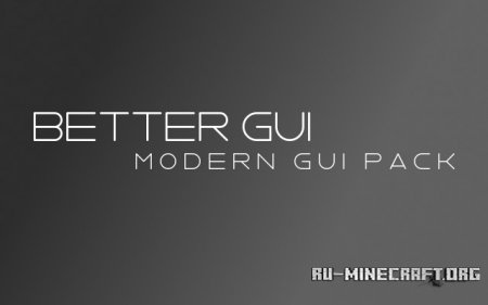  Better GUI  Modern GUI [64x]  Minecraft 1.8