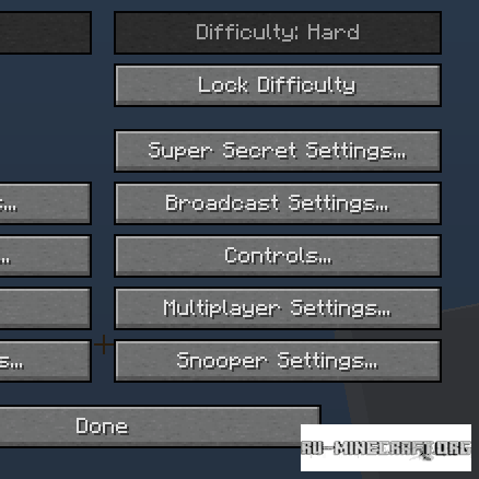  Difficulty Locker  Minecraft 1.7.10
