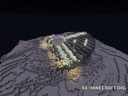  Crashed UFO in the Desert  Minecraft