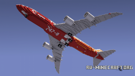  Boeing 747-8i  Minecraft