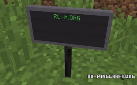 Таблички в Minecraft 1.RV