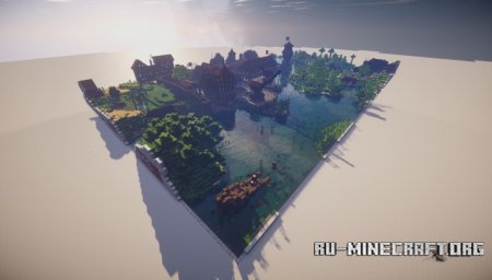  Medieval Harboron the River  Minecraft