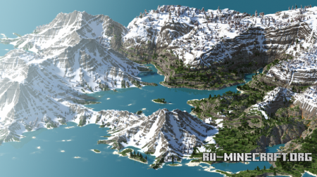  A Vibrant Snowy Bay  Minecraft