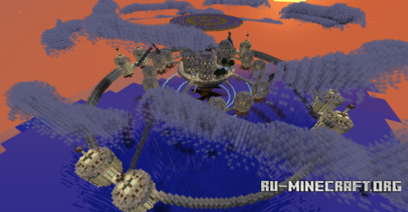  Steampunk Floating Castle  Minecraft