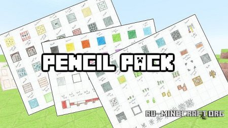  Pencil Pack Hand Drawn [128x]  Minecraft 1.9