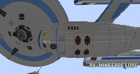  USS Fearless with Scout Ship  Minecraft
