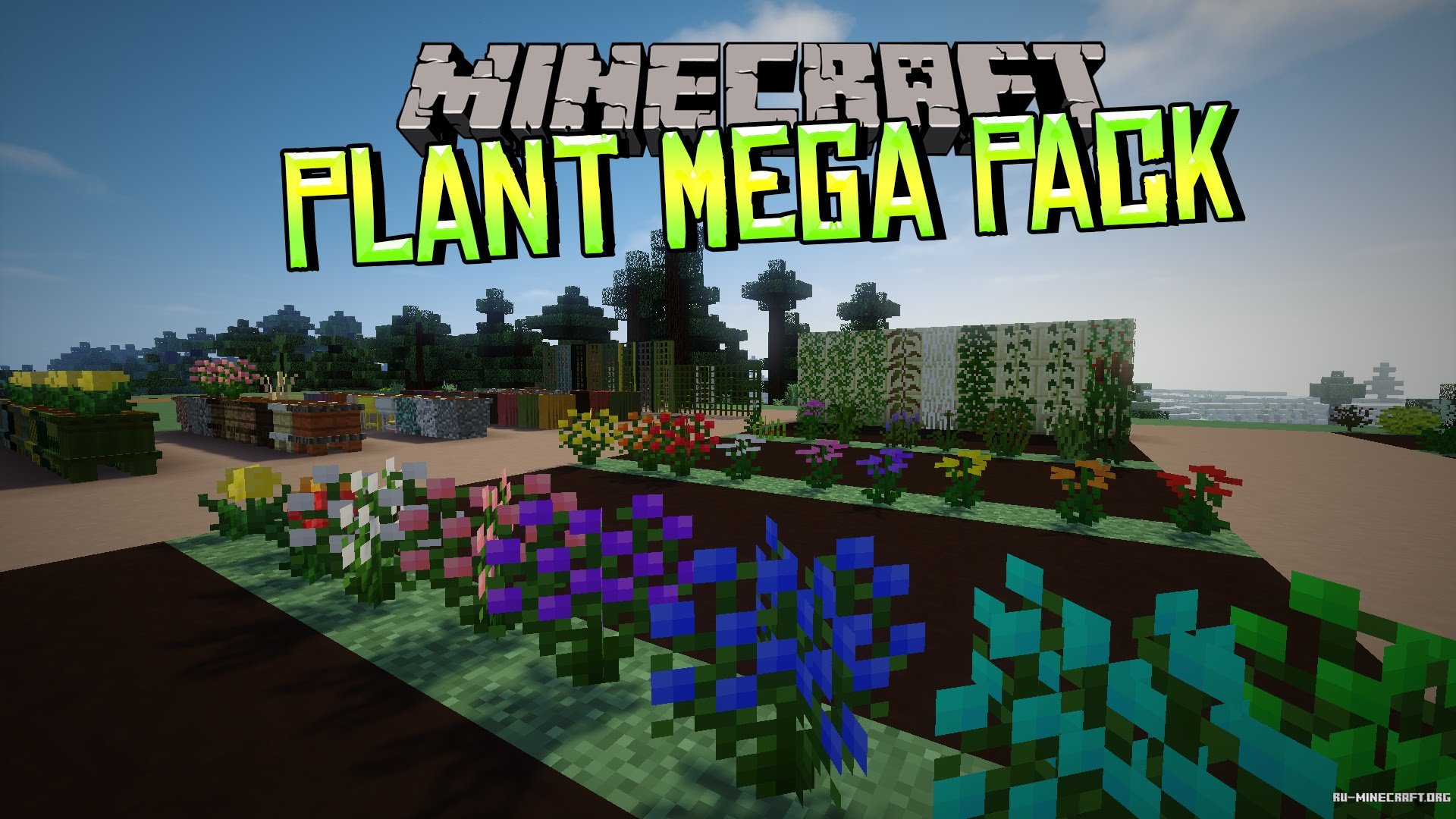 Игра растения майнкрафт. Plant Mega Pack Mod 1.12.2. Мод на растения. Майнкрафт мод на растения. Цветы и растения моды МАЙНКРАФ.