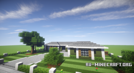  Green Suburban House  Minecraft