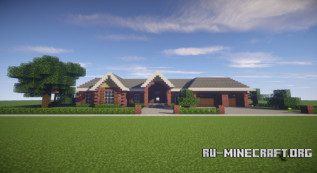  Brick Suburban House  Minecraft