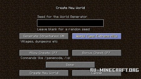  Biome World Types  Minecraft 1.9