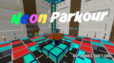  Neon Parkour  Minecraft