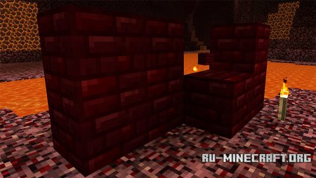 Красный адский кирпич в Minecraft 1.10