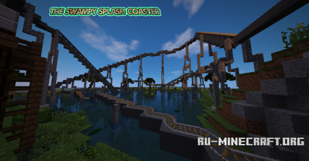  The Swampy Splash Coaster  Minecraft