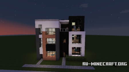  Modern Brick Townhouse  Minecraft