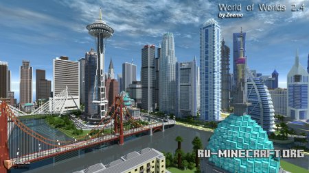  World of Worlds  Mineacraft