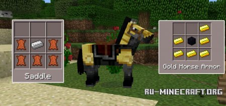  Craftable Saddle & Horse Armors  Minecraft PE 0.15