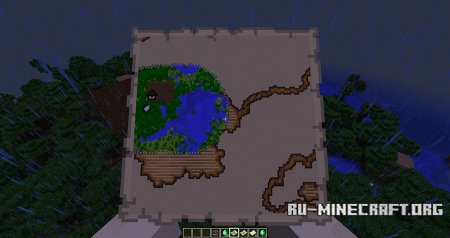 Карта с лесным особняком Minecraft 1.11