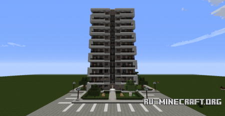 Modern Apartment Building  Minecraft