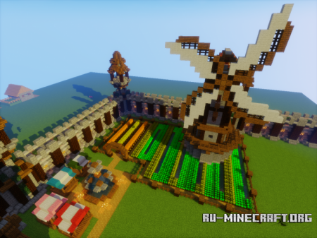  Village - With Redstone Features  Minecraft