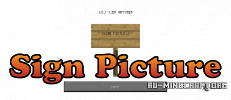  Sign Picture  Minecraft 1.10.2