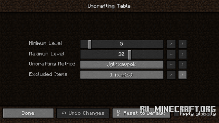  Uncrafting Table  Minecraft 1.11