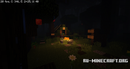 Скачать A Dark And Storm Night In The Forest для Minecraft