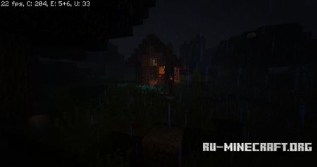 Скачать A Dark And Storm Night In The Forest для Minecraft