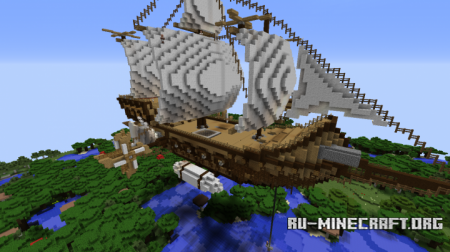  Flying Ship  Minecraft