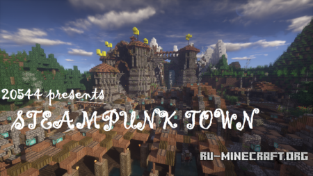  Steampunk Town  Minecraft