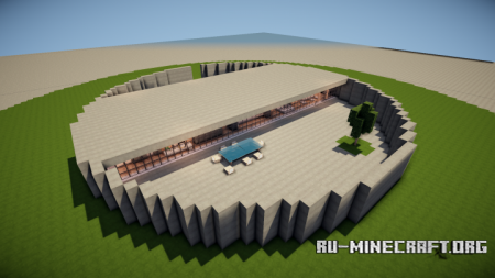  Cylndrical Minimalist House  Minecraft