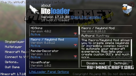  LiteLoader  Minecraft 1.10.2
