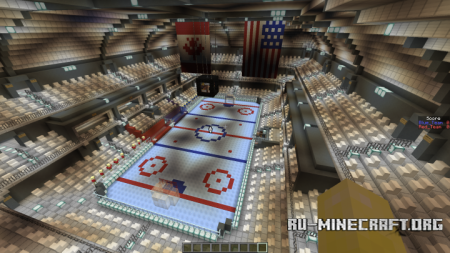  Villager Hockey Arena  Minecraft