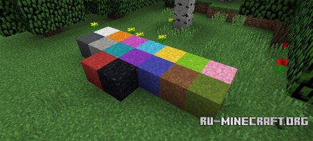 Блоки цемента скриншот 1 в Minecraft 1.12