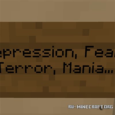 Depression, Fear, Terror, Mania  Minecraft