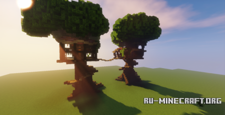  Custom Tree Treehouse  Minecraft