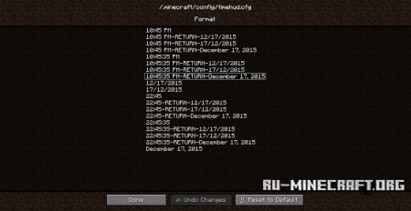  Time HUD  Minecraft 1.11.2