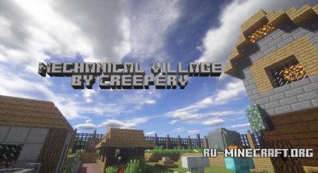  Mechanical Village  Minecraft