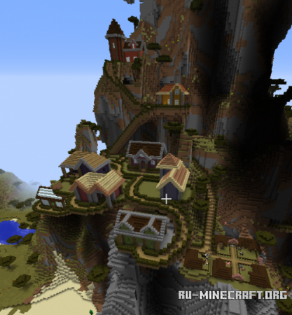  Mountain Village in Savanna Biome  Minecraft
